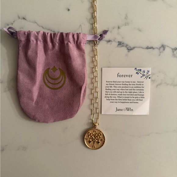 Jane Win Forever original Pendant on 18inch drawn link chain - Picture 1 of 4